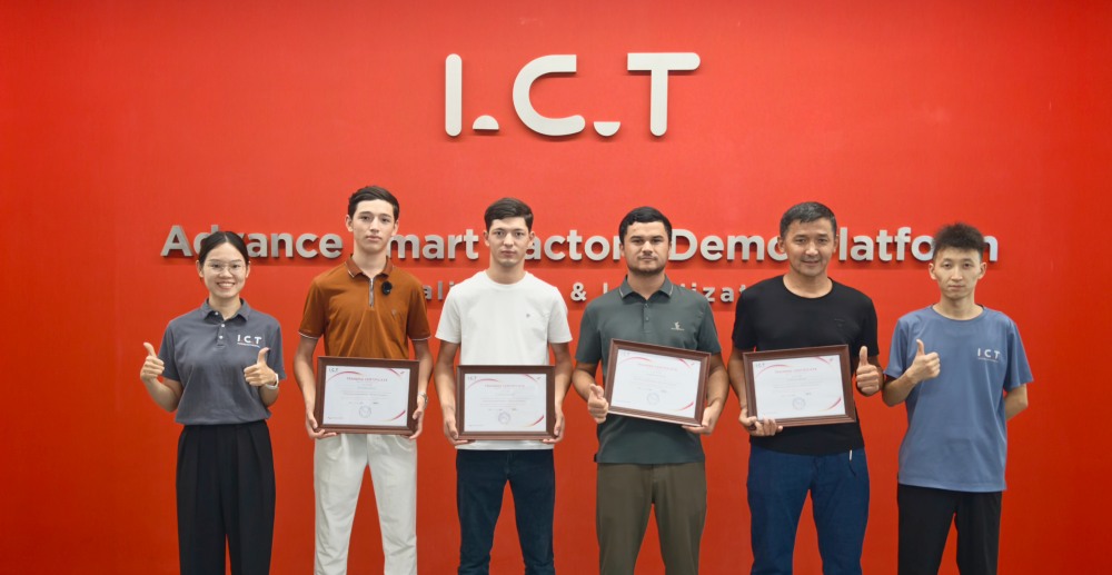Uzbekistan Customer Completed Training at I.C.T Özbekistan müşterisi I.C.T 'da eğitimi tamamladı