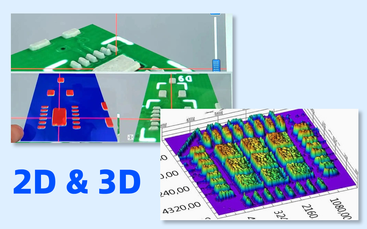 3. 2D SPI vs 3D SPI-Technology Comparison 3. 2D SPI ve 3D SPI Teknoloji Karşılaştırması