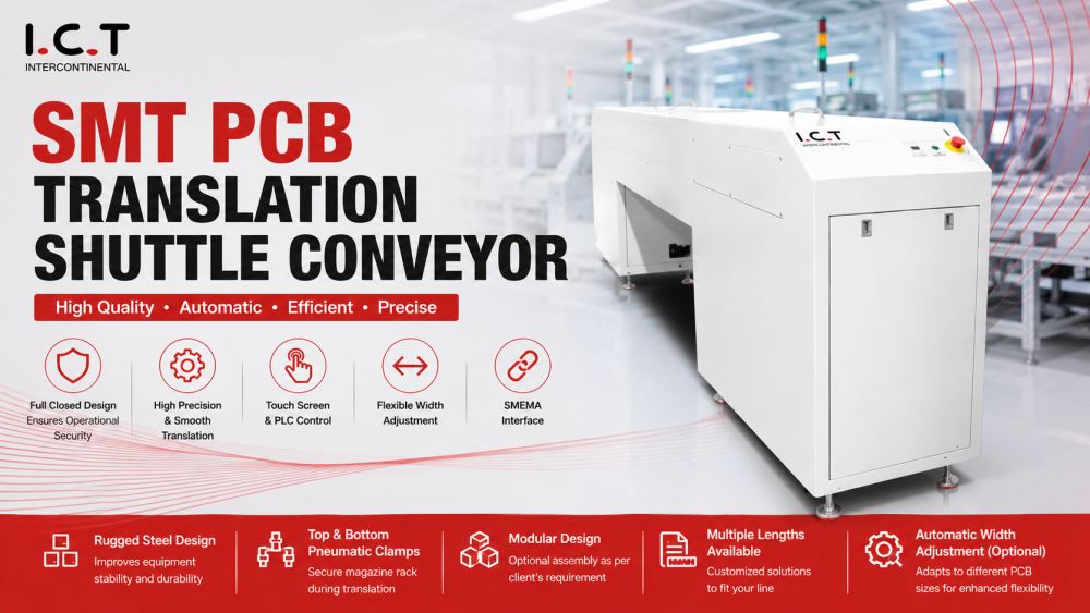 SMT PCB Translation Shuttle Conveyor SMT PCB çeviri mekiği konveyör