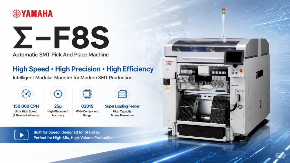 Yamaha Σ-F8S Pick and Place Machine Yamaha Σ-F8S Alma ve Yerleştirme Makinesi