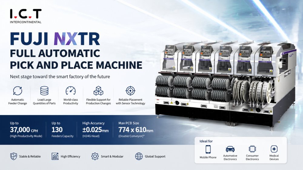 FUJI NXTR Full Automatic Pick And Place Machine FUJI NXTR Tam Otomatik Alma ve Yerleştirme Makinesi