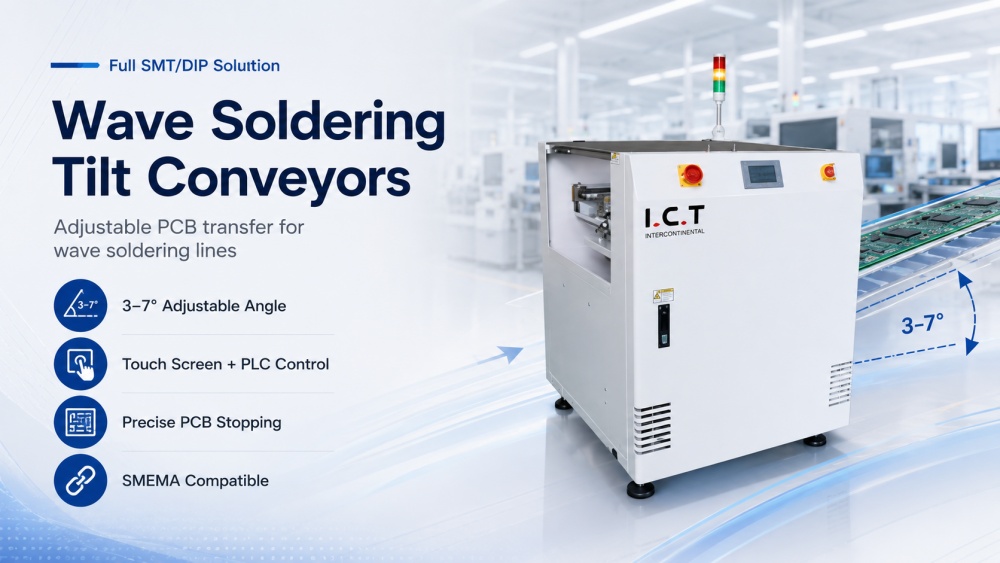 Wave Soldering Tilt Conveyor Dalga Lehimleme Eğimi konveyör