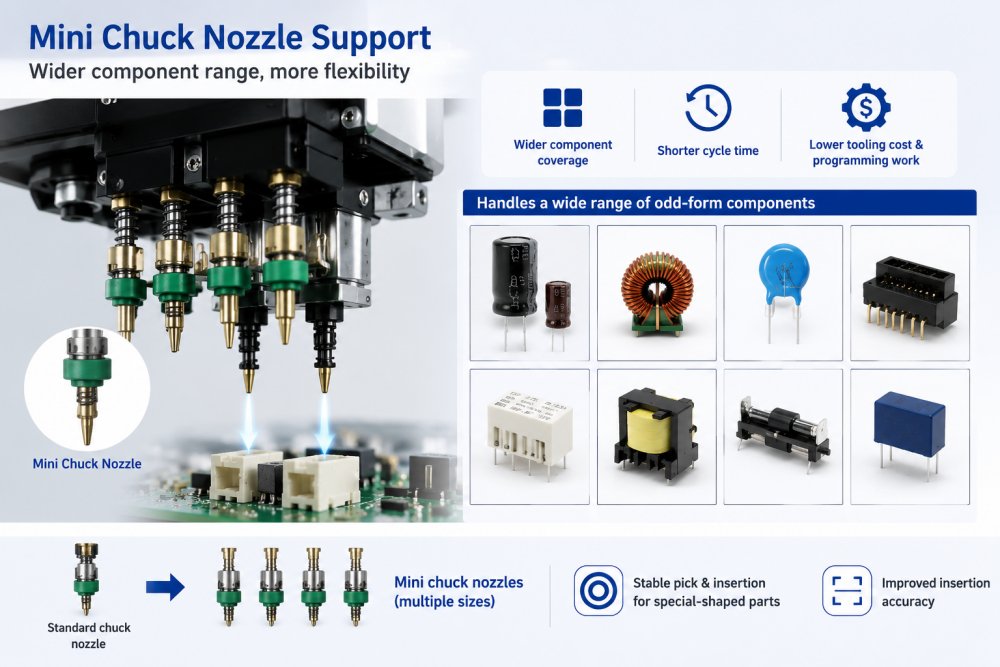 Mini Chuck Nozzle Support Mini Chuck Nozul Desteği
