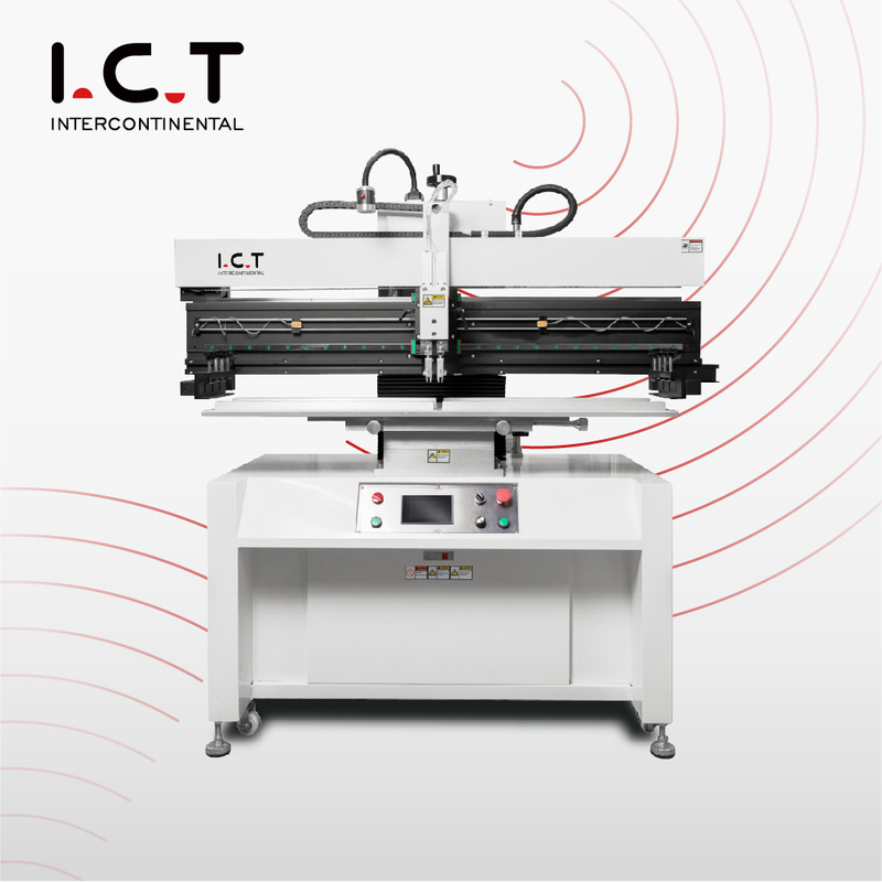 I.C.T |SMT stensil Yazıcı Yarı Otomatik Lehim Pastası Ekranlı Manuel Baskı Makinesi