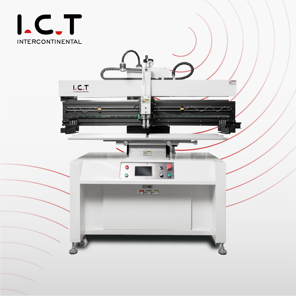 I.C.T |SMT Yarı Otomatik PCB Lehim Pastası stensil Yazıcı Sp 400v