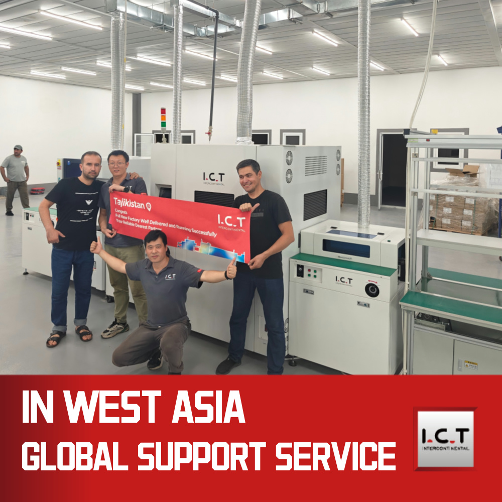 I.C.T | SMT PCB LED için Kaplama Püskürtme Yapıştırma Makinesi