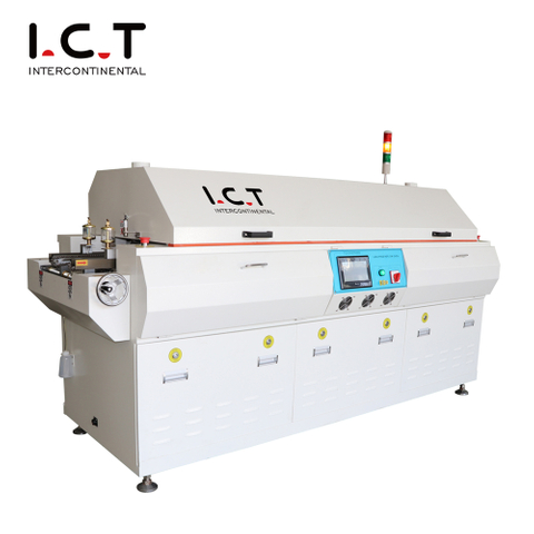 I.C.T-T8 |Sıcak Hava 8 Tepsili Yüksek Kalitede Elektrikli Reflow Konveksiyonlu Fırın