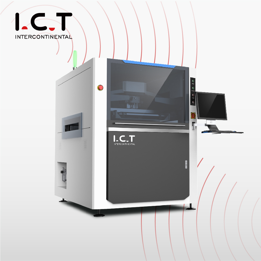 I.C.T |Büyük Boyutlu Düz Ekran Yazıcı PCB stensil Otomatik SMT stensil Yazıcı