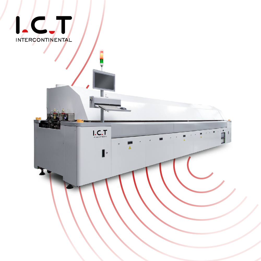 I.C.T |Düşük Fiyatlı Vakumlu Yeniden Akış Fırını SMT konveyör Makine
