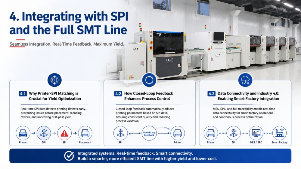 SPI ve Tam SMT Line.jpg ile Entegrasyon