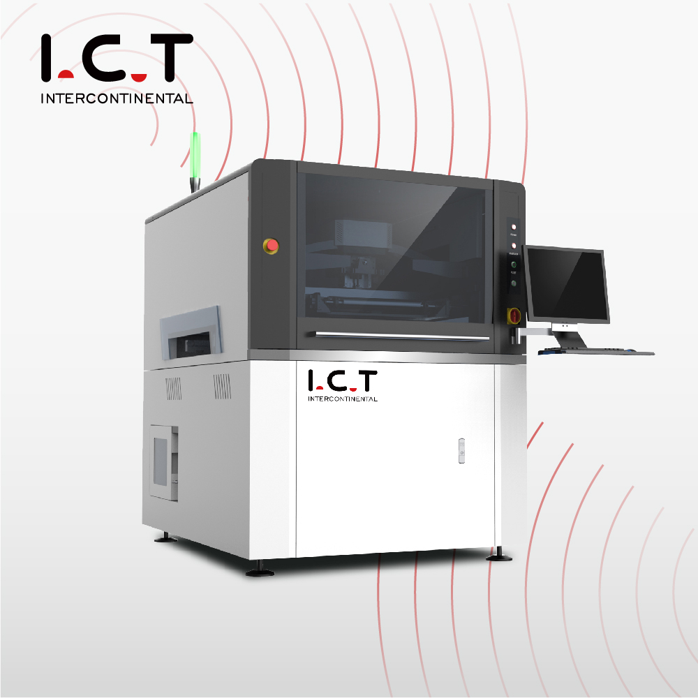 I.C.T |tam otomatik lehim pcb lehim yazıcısı LED 1200mm dijital makine