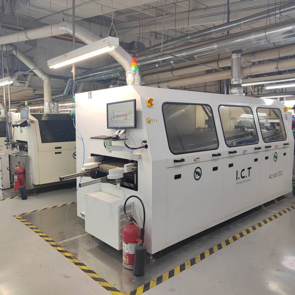 I.C.T | DIP Lehimleme Makinesi Yarı Otomatik Masaüstü PCB Dalga Lehimleme Makinesi