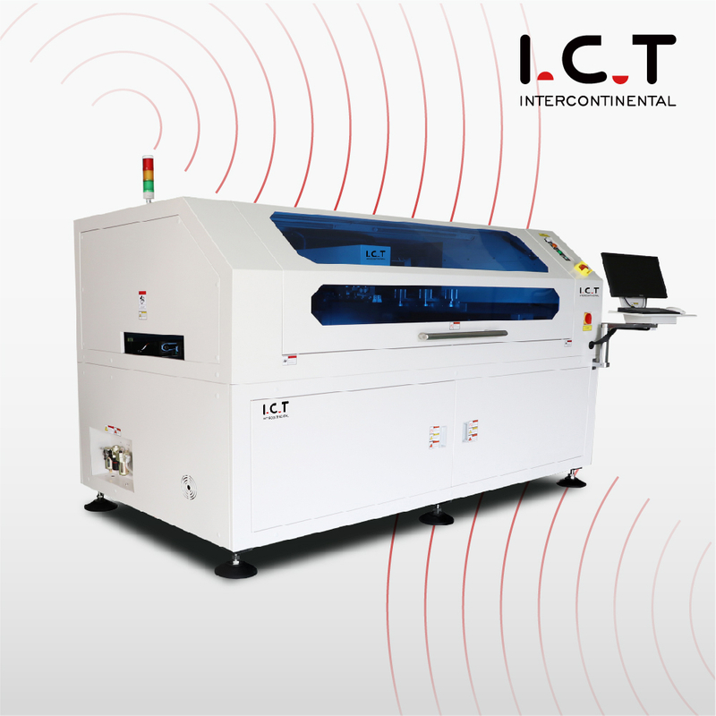I.C.T |tam otomatik lehim pcb lehim yazıcısı LED 1200mm dijital makine