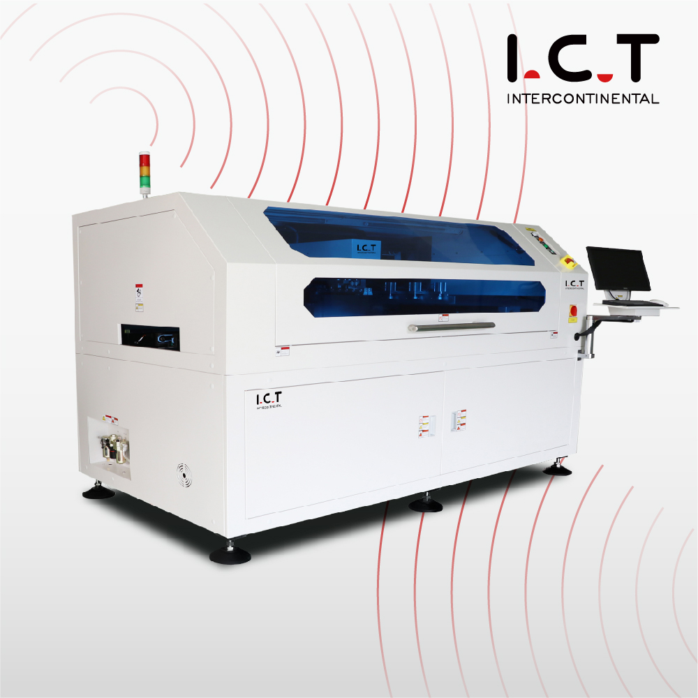 I.C.T |SMD Lehim Pastası Otomatik Yazıcı stensil Ekran PCB Baskı Makinesi