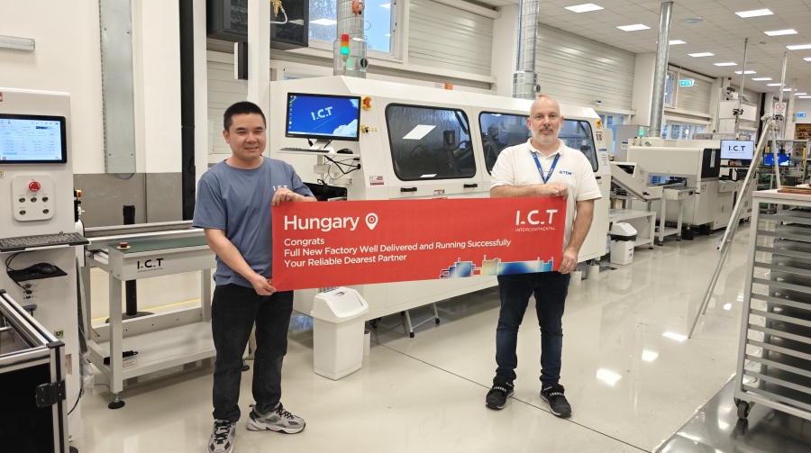 I.C.T Macaristan'da güç denetleyicisi üretimi için THT üretim hattı sunar