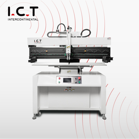 P12 ICT Yarı Otomatik Stencil Yazıcı SMT PCB Yarı Otomatik Pasta Baskı Makinesi