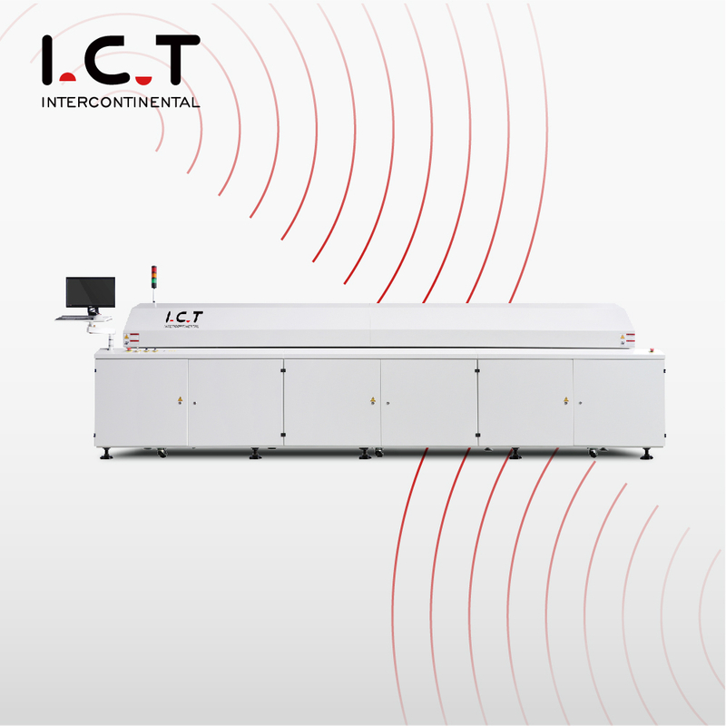 I.C.T |SMT Reflow Lehimleme Fırını Isıtma 450mm Genişlik PCB