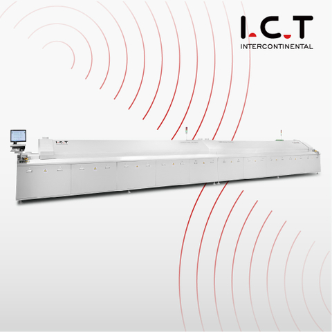 8 Isıtma Bölgeli Kurşunsuz SMT Yüksek Teknoloji Reflow Fırın