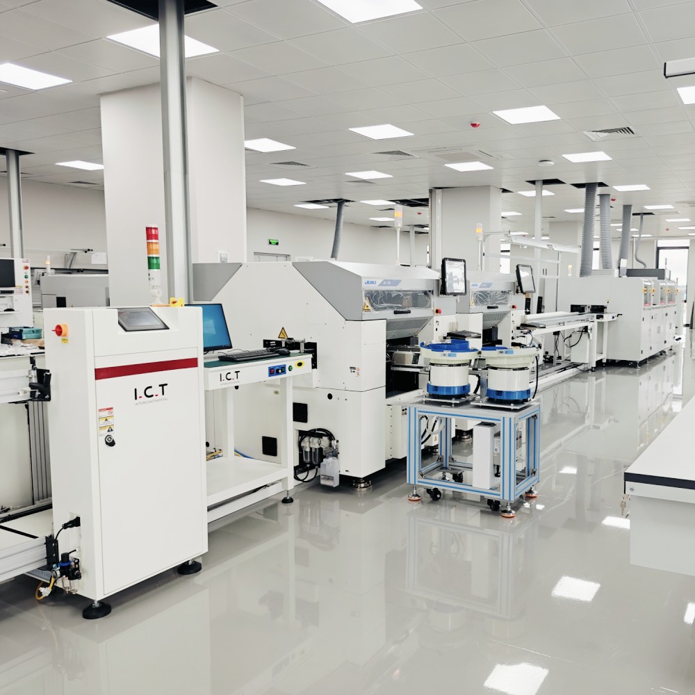 I.C.T-SS550P2 | Gelişmiş Çevrimiçi 3 Lehim Potu Seçici Dalga Lehimleme Makinesi Fabrika Fiyatı