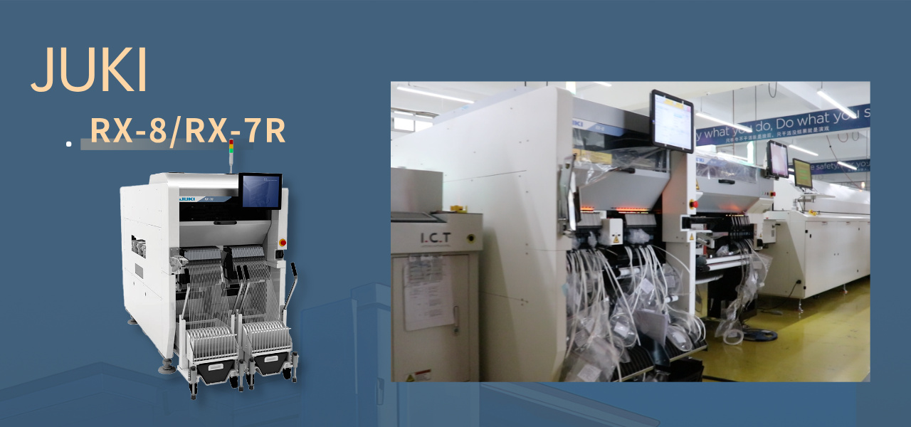 JUKI Alma ve yerleştirme makinesi RX-8 RX-7R