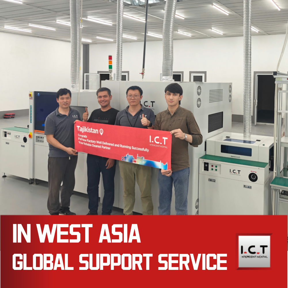 I.C.T | PCB İstifleyici konveyör SMT 500m Led konveyör 