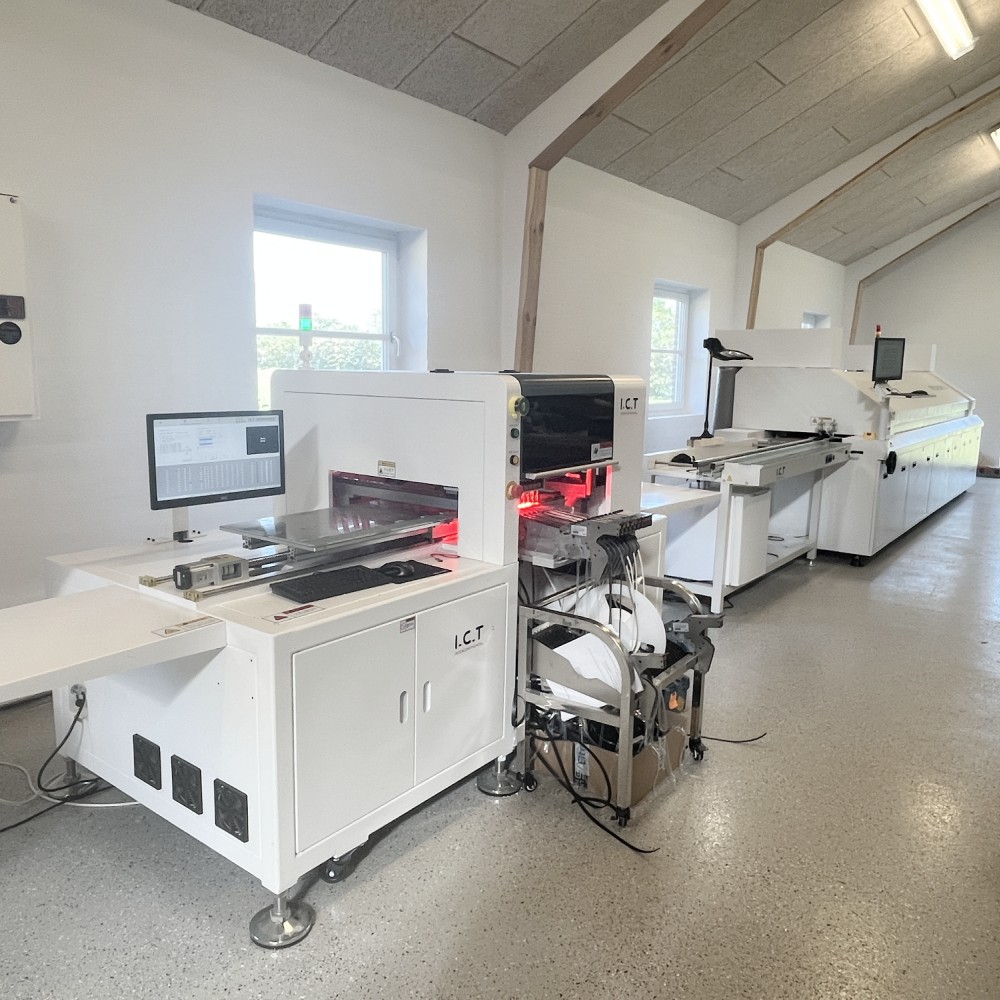 Tam otomatik SMT PCB Ekran stensil Yazıcı Makinesi Otomatik Modeli I.C.T-5151 