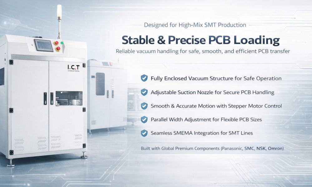I.C.T PCB Şarj&ouml;rl&uuml; Vakum Emme y&uuml;kleyici
