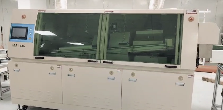 I.C.T dalga lehimleme makinesi