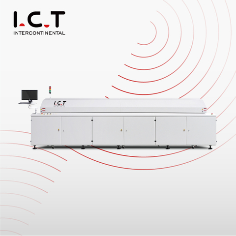 I.C.T |10 Bölgeli Alma ve Yerleştirme Solering SMT Makinesi LED Fırın