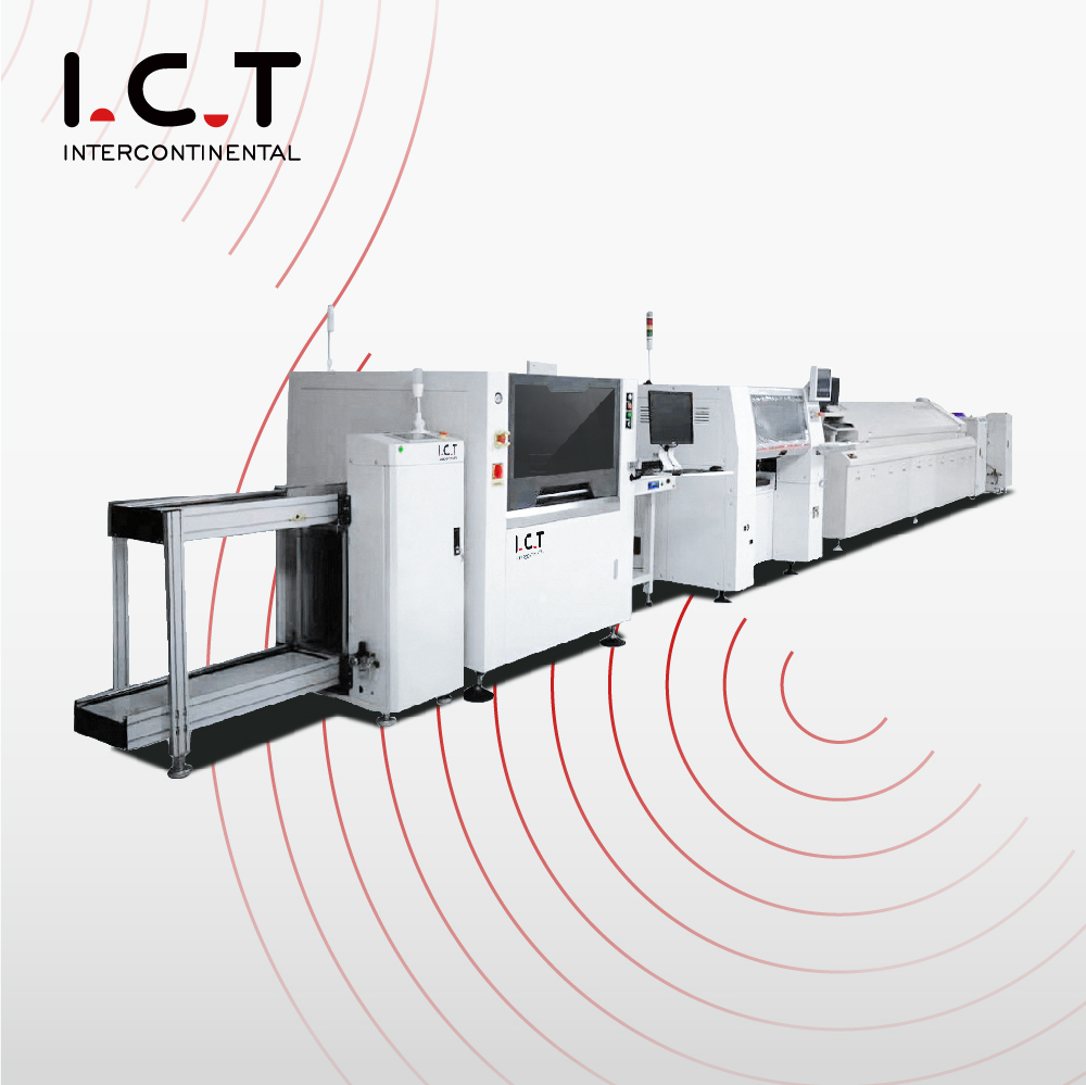 I.C.T |Yüksek Hızlı, Uygun Maliyetli SMT PCB Montaj Üretim Hattı