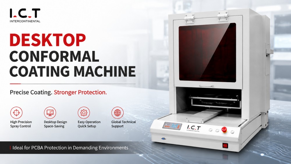 I.C.T Desktop coating machine I.C.T Masaüstü kaplama makinesi