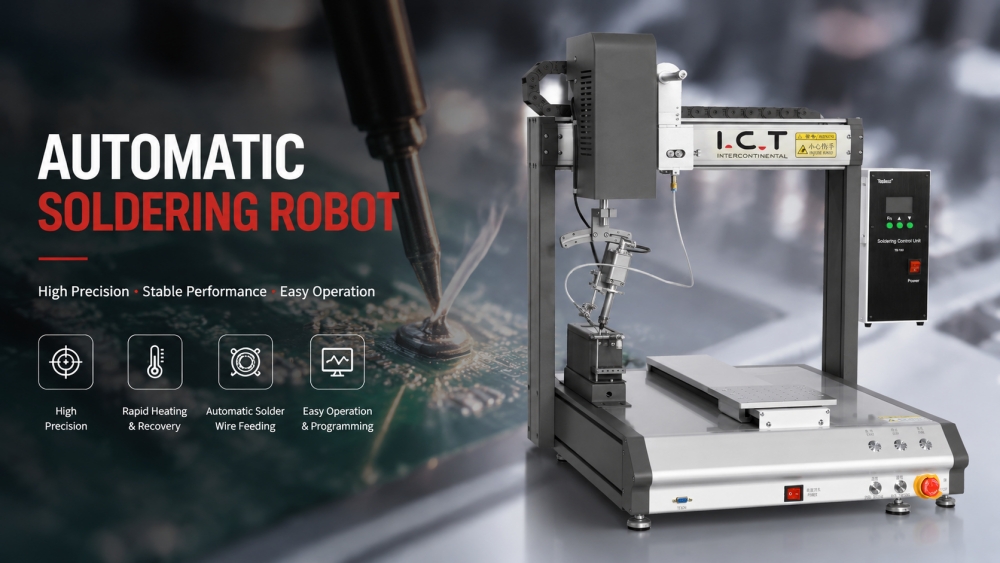I.C.T Automatic Soldering Robot I.C.T Otomatik Lehimleme Robotu