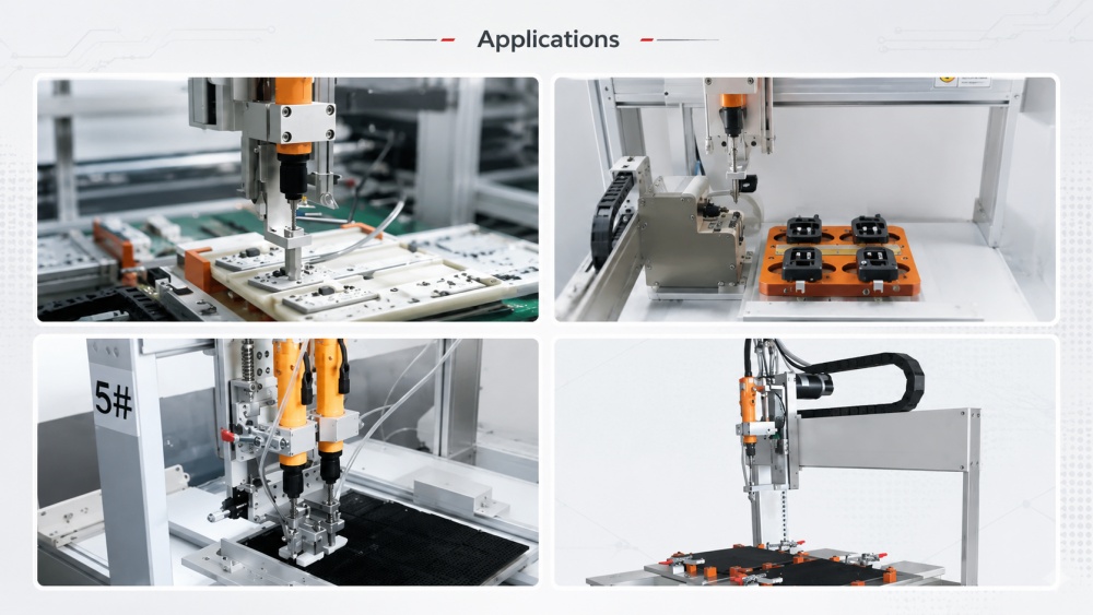Automatic Screwing Robot applications Otomatik Vidalama Robotu uygulamaları