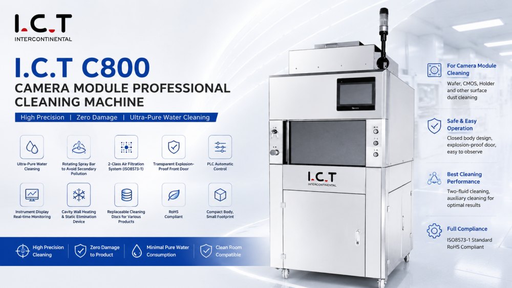 Kamera Mod&uuml;l&uuml; Temizleme Makinesi I.C.T-C800 